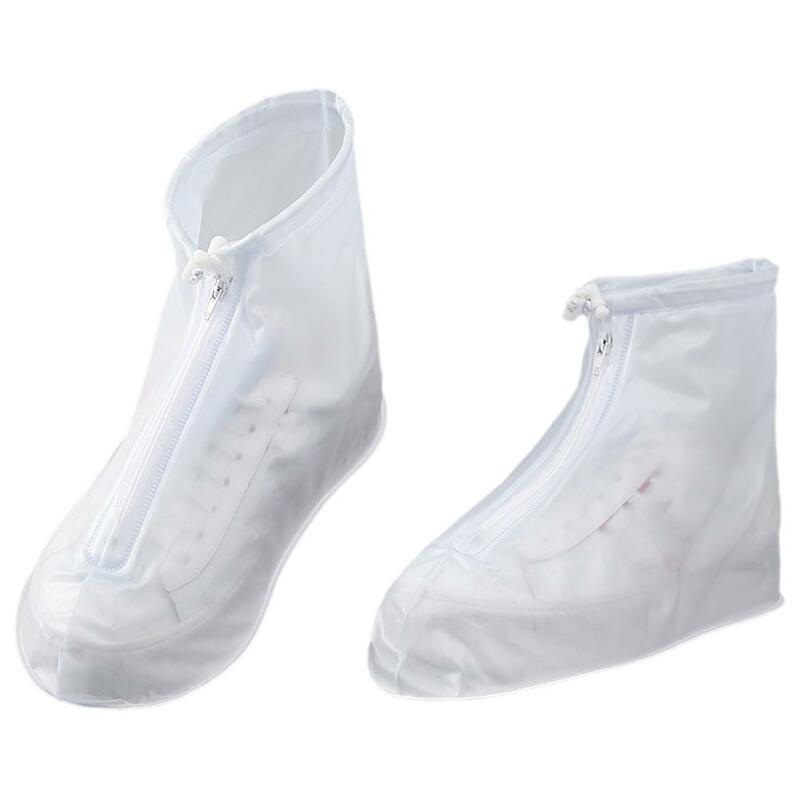 1 stücke Schuhe Abdeckungen für Regen Wohnungen Stiefeletten Abdeckung PVC wieder verwendbare rutsch feste Abdeckung für Schuhe mit internen wasserdichten Schicht l6e0