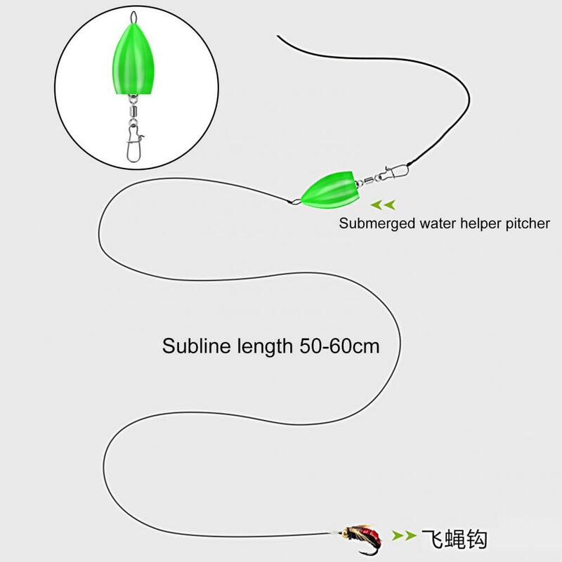 Fischerei unterstützter Werfer 360-Grad-Drehung Typ 8 drehbarer verstärkter Stift unterstützter Werfer, der schwimmende Angel boje versenkt