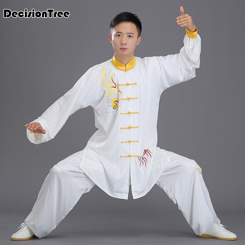 Vêtements chinois à fleurs respirants pour femmes, manches longues, vêtements tai, fil, uniforme de kung fu, costume OOchun, ensemble de yoga confortable, 2023