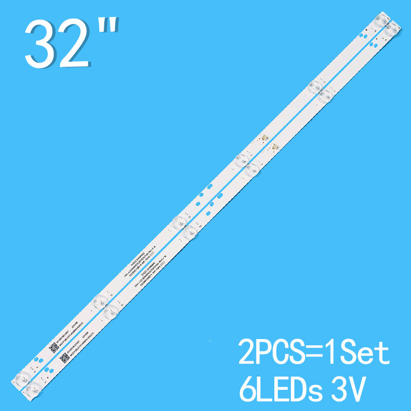 2PCS 32 pouces 6-lampe est utilisé pour LED rétro-éclairage TV de ZX32ZC332M06A2 V1 CN320CN725 LED32G2600 LEDV-32CK600 CRH-K323030T020665R-Rev