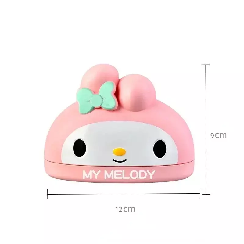 Caja de jabón Kawaii Sanrio Kuromi Hello Kitty Melody, soporte de jabón para baño, escurridor con cubierta, regalos para niñas