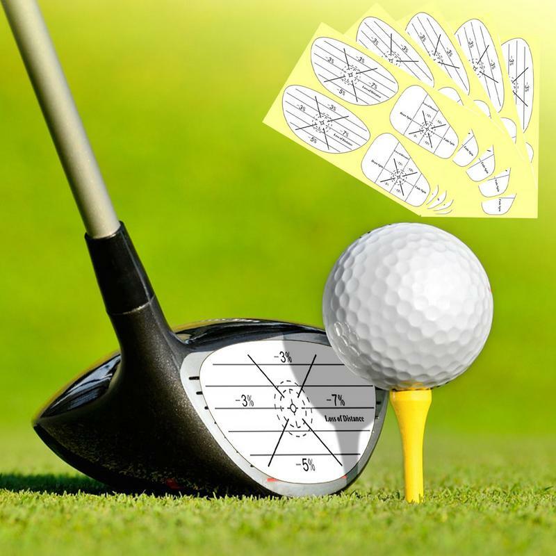 Golf Impact Tape 5 Sheet Golf Strike Tape Golfstickers Impact Labels Nuttige Training Hulp Golf Face Tape Golf Tape Voor Verbetering