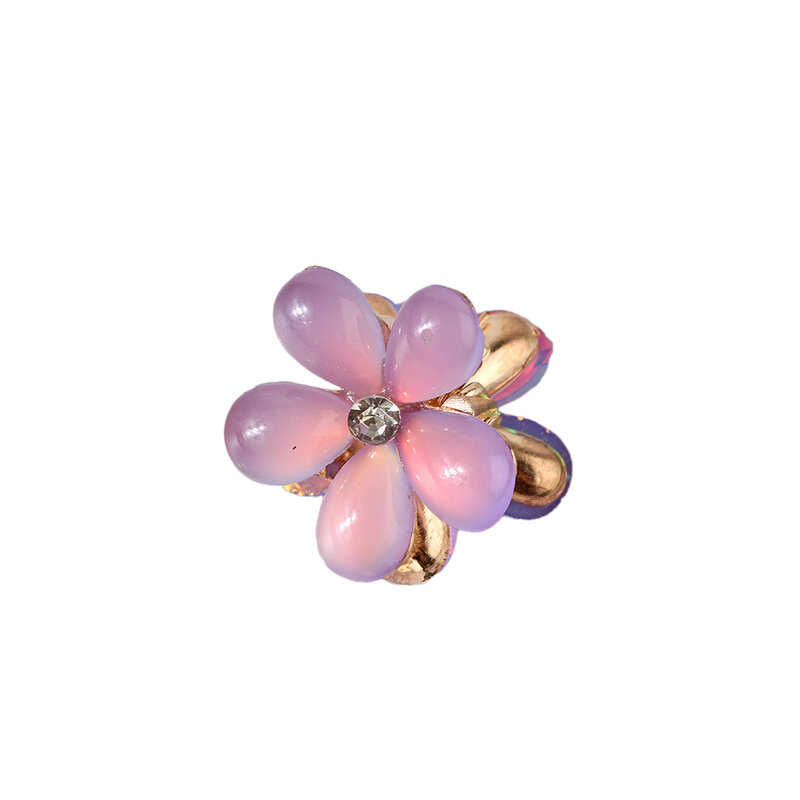 Shaped Clip Womens Hair Clip Travel 1pcs Accessories Acrylic Alloy Big Flower Candy Colors Cute Daily Free Size