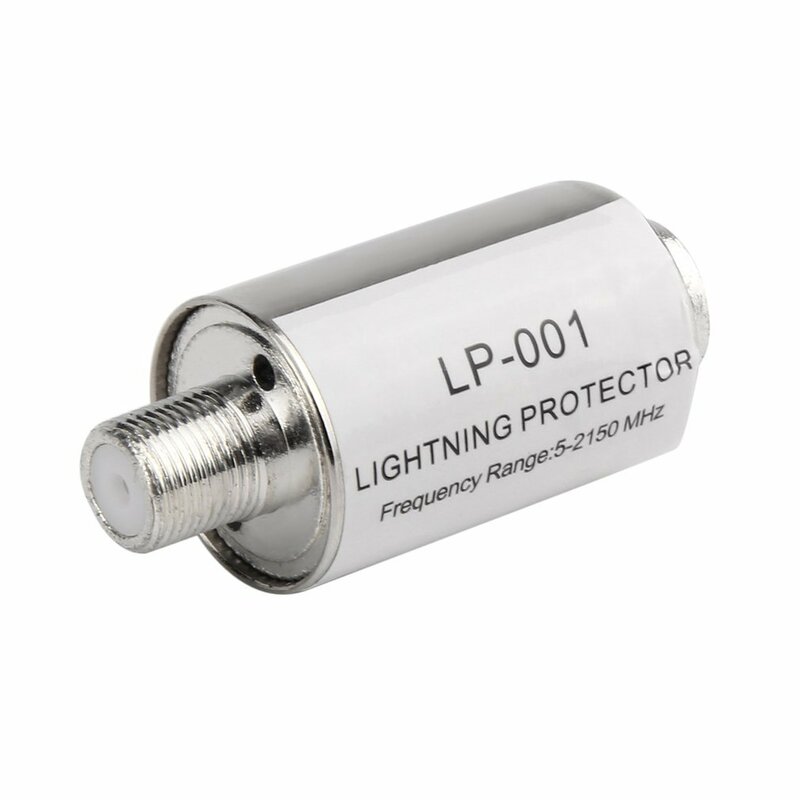 Protector de iluminación coaxial para TV por satélite, dispositivo de protección contra rayos, pararrayos de antena de satélite, 5-2150MHz, venta al por mayor