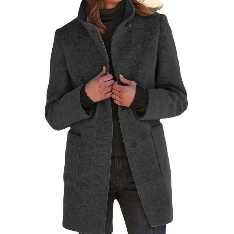 Sobretudo bonito do inverno para mulheres, mangas compridas, cardigã térmico, casaco vintage, inverno