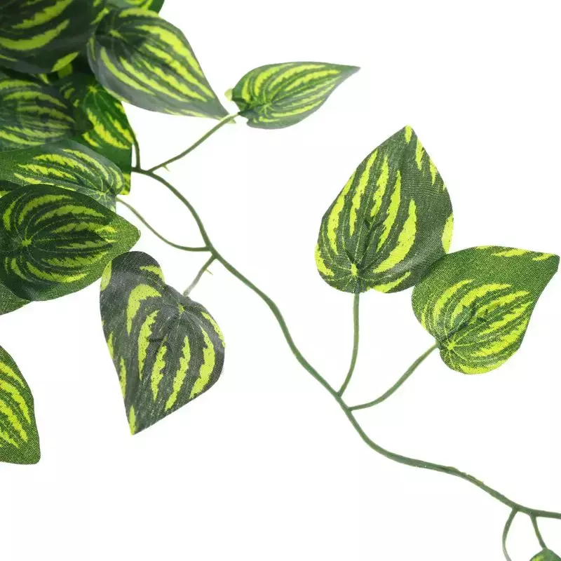 Artificial Vine Lizards Terrarium Decoration Climb Rest Plants Leaves