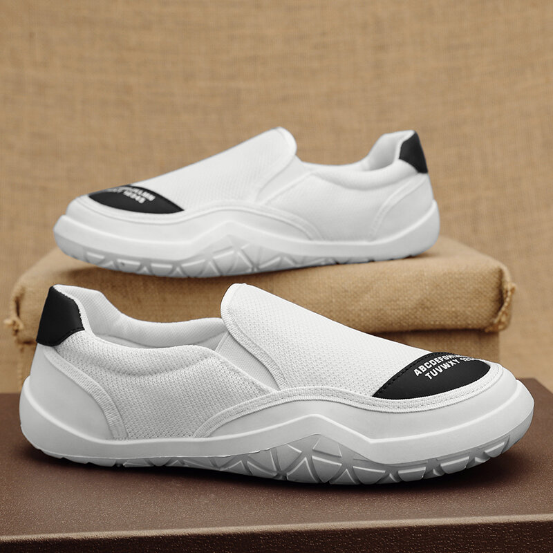 Heren Comfortabele Casual Schoenen Slip-On Ademende Mode Trendy Sneakers Outdoor Sport All-Match Anti-Slip Mannelijke Wandelschoenen
