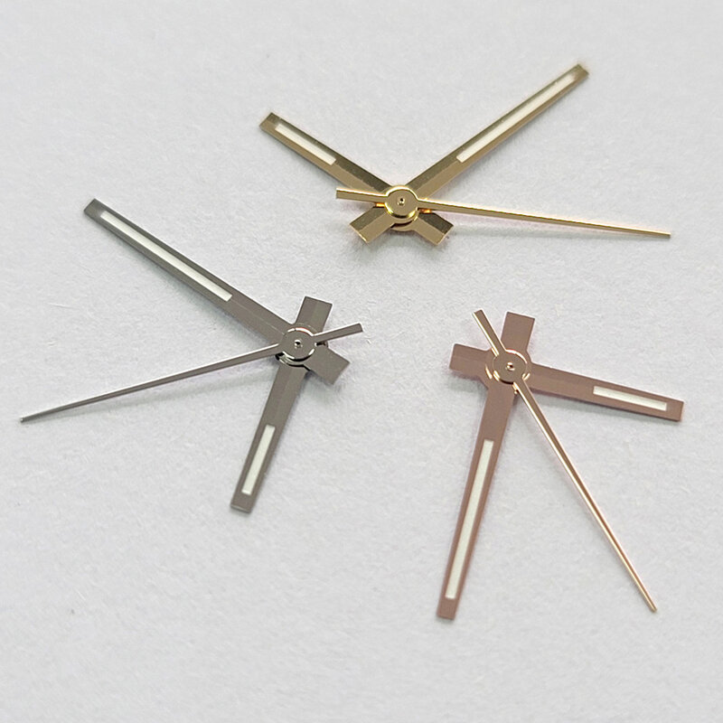 Modified Watch Hands Green Luminous Logbook Needle Silver Gold Rose Watch Accessories for NH35/NH36/4R/7S Movement