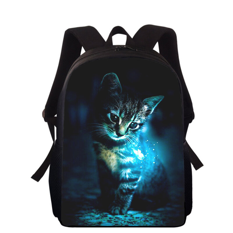 cute pet Cat 16" 3D Print Kids Backpack Primary School Bags for Boys Girls Back Pack Students School Book Bags