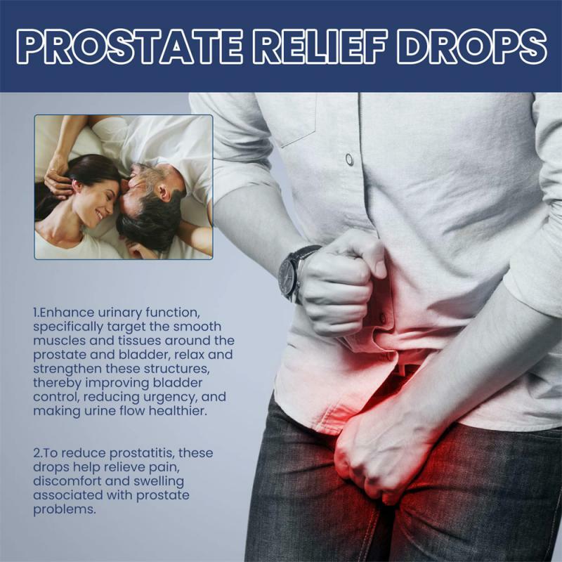 Le gocce della prostata per la cura del corpo gli uomini liquidi alleviano il dolore urinario agente di minzione frequente