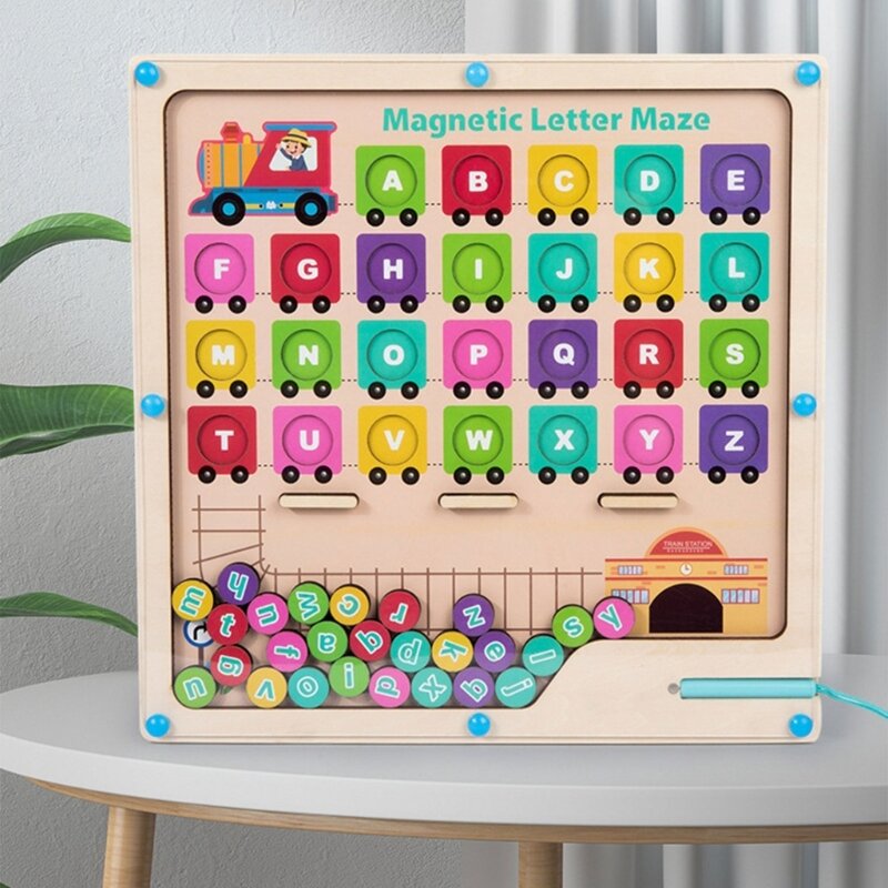 Set giocattoli per lo sviluppo cognitivo abilità linguistiche del labirinto lettere del giocattolo attività per