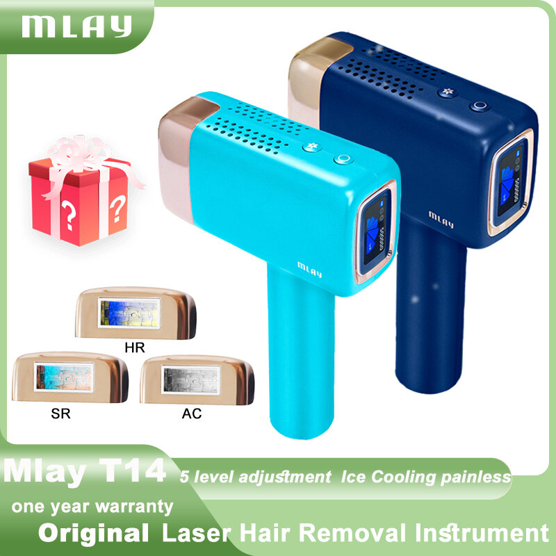 Mlay T14 Laser Ontharing Ipl Laser Epilator Ijs Koude 500000 Flitsen 3in1automat Thuis Gebruik Voor Vrouwen Mannen Lichaam Depilador Een Laser