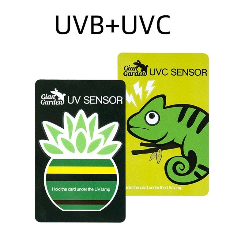 5Pcs UVB แผ่นเรืองแสงหลอดไฟ Tester สัตว์เลื้อยคลาน UVA UVC เรืองแสงเครื่องทดสอบหลอดไฟการ์ดโคมไฟสัตว์เลื...