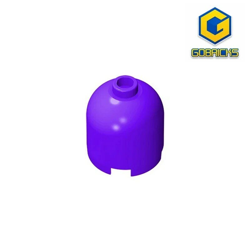Gobricks GDS-1049, Round Dome Top, Versão do tipo Stud indefinida, compatível com Lego 30151, 26451, tijolo redondo