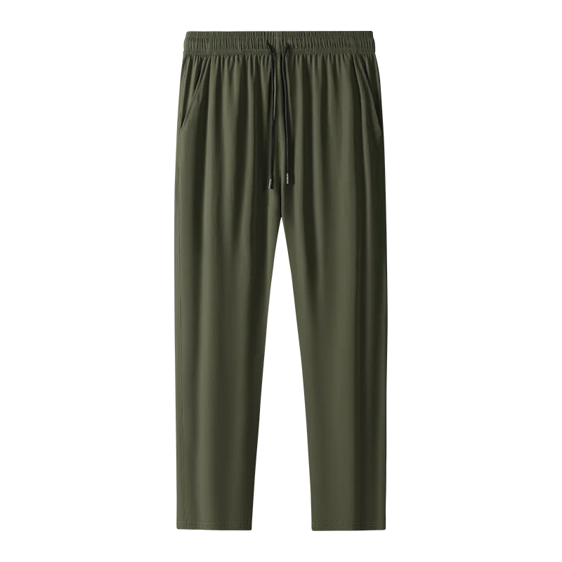Базовые однотонные укороченные брюки мужская одежда эластичные стильные летние тонкие спортивные карманы со шнуровкой