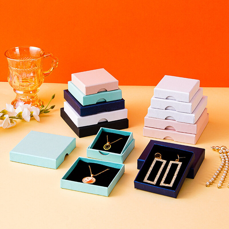 Шкатулки для украшений, розовые подарочные коробки, серьги, кольца, женская коробка, черная коробка JPB014