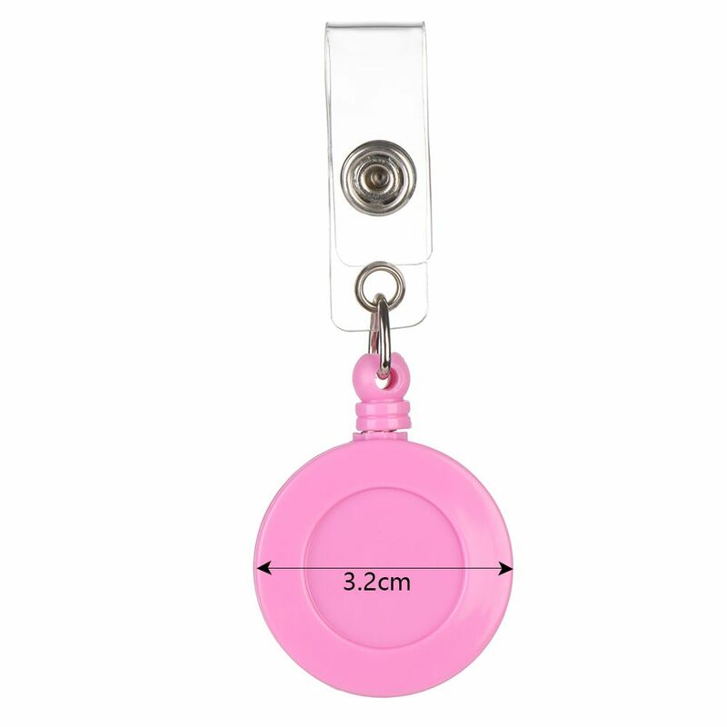 1pc Unisex Retractable Office Supplies Key Ring Nurse ID Name Card Lanyards Badge Holder