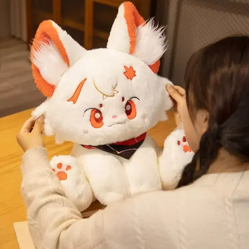 Anime Kaedehara Kazuha Cat Cosplay Plush Doll 32cm Genshin Impact Pet peluche almohada juguete navidad regalo de cumpleaños
