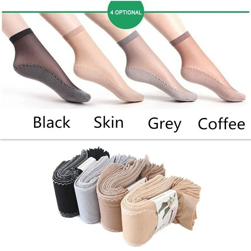 New Summer Velvet Silk Women Socks Pack Cotton Bottom Soft Fashion Ultrathin Breathable Transparent Sexy Sock Lot