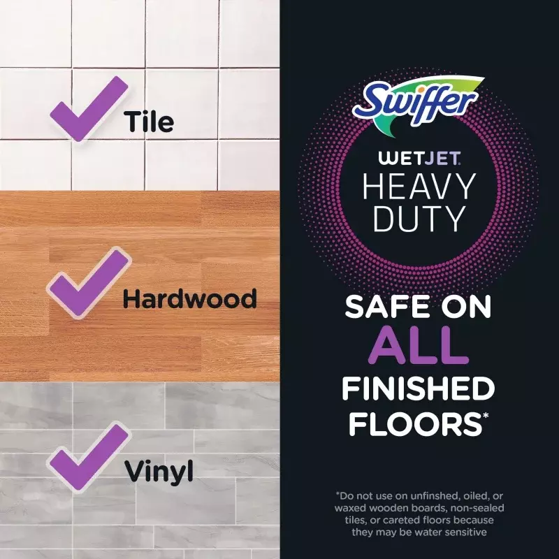 Swiffer WetJet Hardwood and Floor Spray Mop Multi Surface, All-in-One Mopping Cleaner Starter Kit