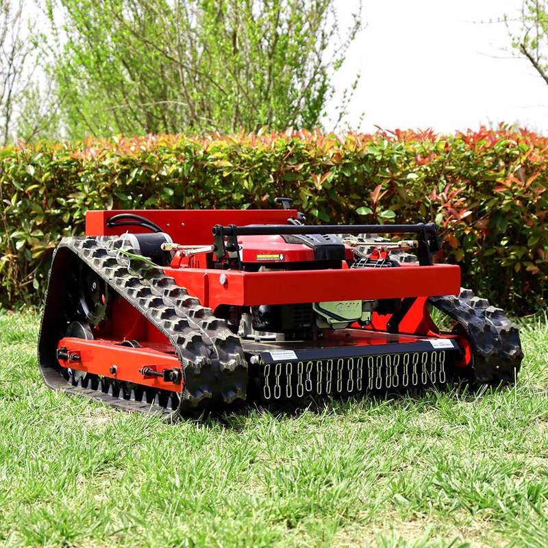Профессиональная роботизированная газонокосилка на гусеничном ходу 7,5 л.с. с ручным или дистанционным управлением, 5 версий на выбор для фермерского сада и домашнего сада