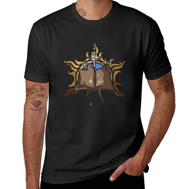 BG3 Wizard Badge t-shirt per un ragazzo animal prinfor boys t-shirt oversize da uomo
