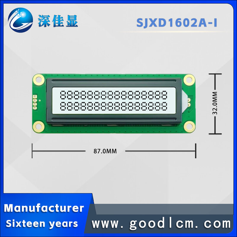 1602a-1lcd Anzeige 16x2 lcm Anzeige modul fstn positive weiße Hintergrund beleuchtung aip31068l Treiber 5/3v Anzeige