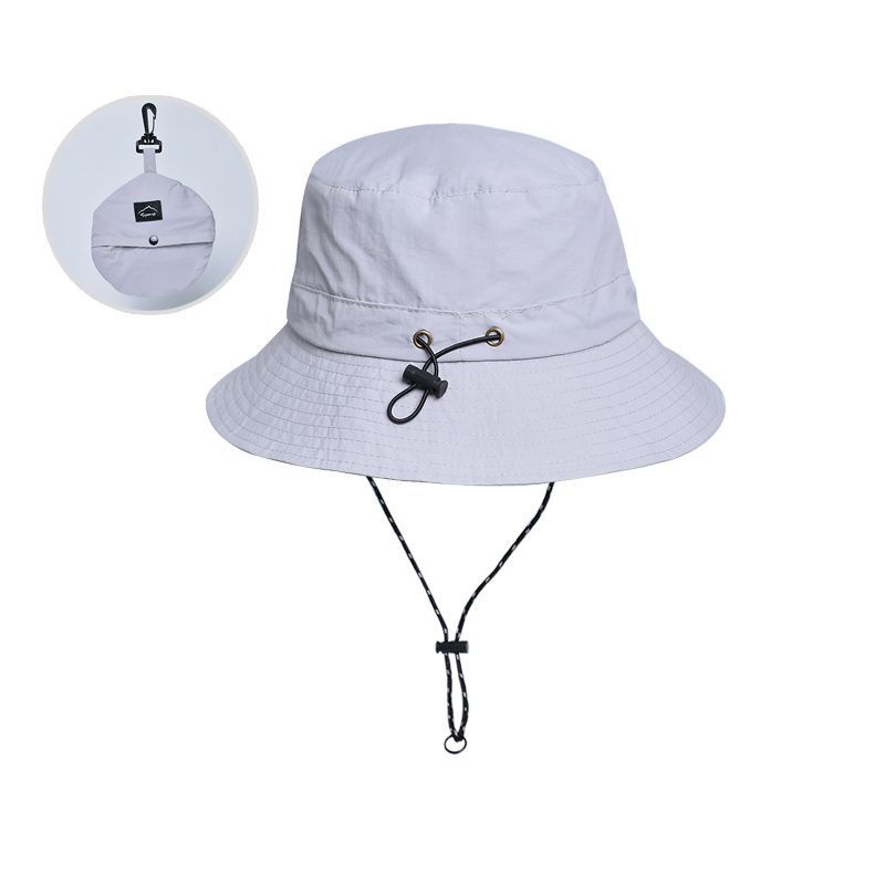 Topi Matahari Lipat untuk Pria/Wanita, Topi Ember Lebar Tahan Air Topi Boonie Lipat untuk Memancing Mendaki Taman Safari Pantai
