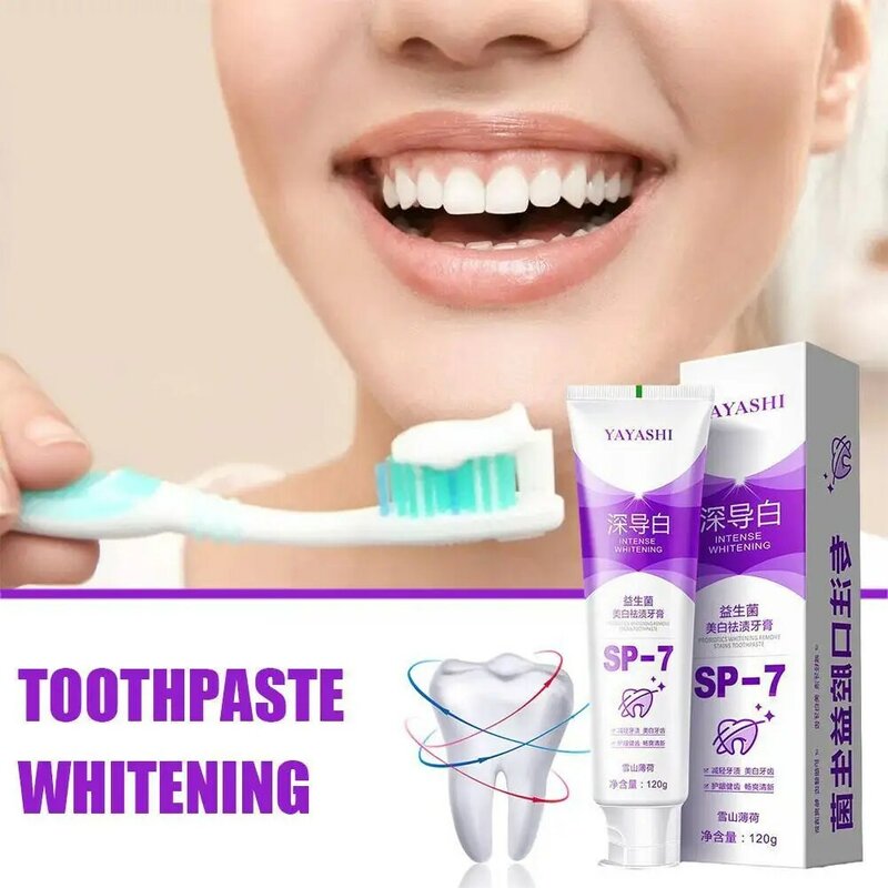 ยาสีฟันฟอกสีฟันใหม่ขจัดคราบเหลืองทำความสะอาดคราบฟันสุขอนามัยสดชื่นผลิตภัณฑ์ดูแลลมหายใจ2023 M4U5