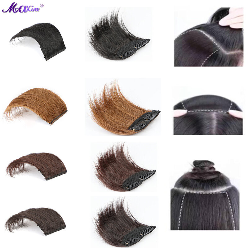 Invisible Hair pad piece Seamless Clip In Hair Piece Hair Extension Hair Topper for Thinning Hair Women 15CM/6INCH