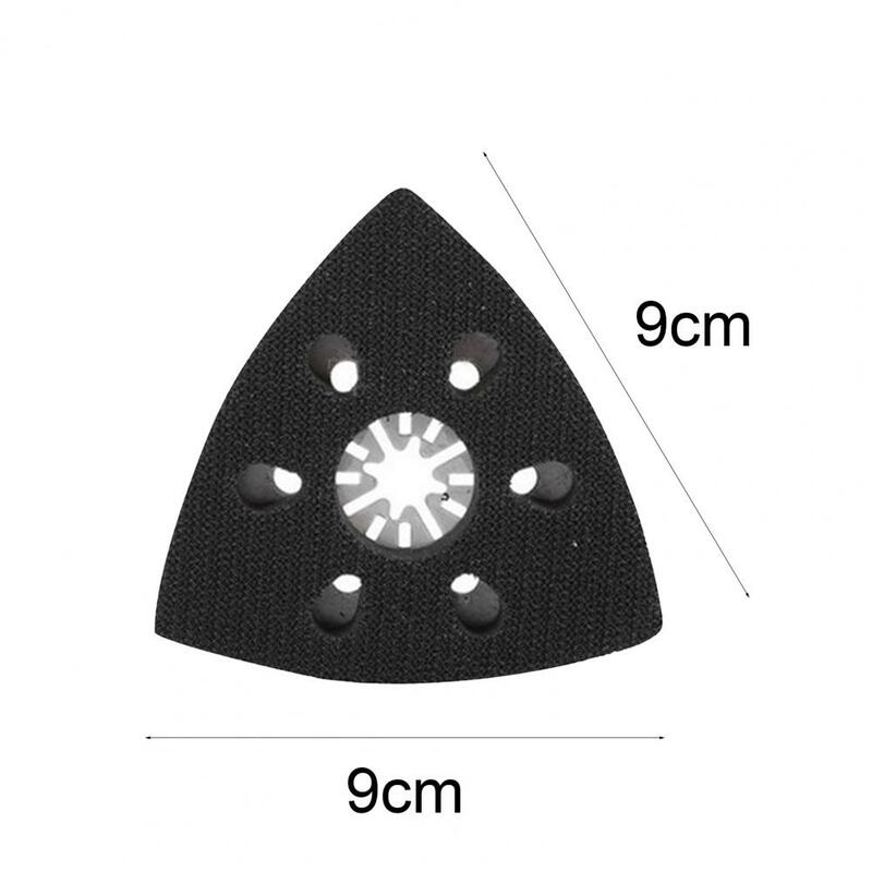 90mm Sand Pad 6 Holes Quick Release Universal Triangular Sand Saw Blade for Woodworking Multifunctional Sanding Pad Sanding Disc