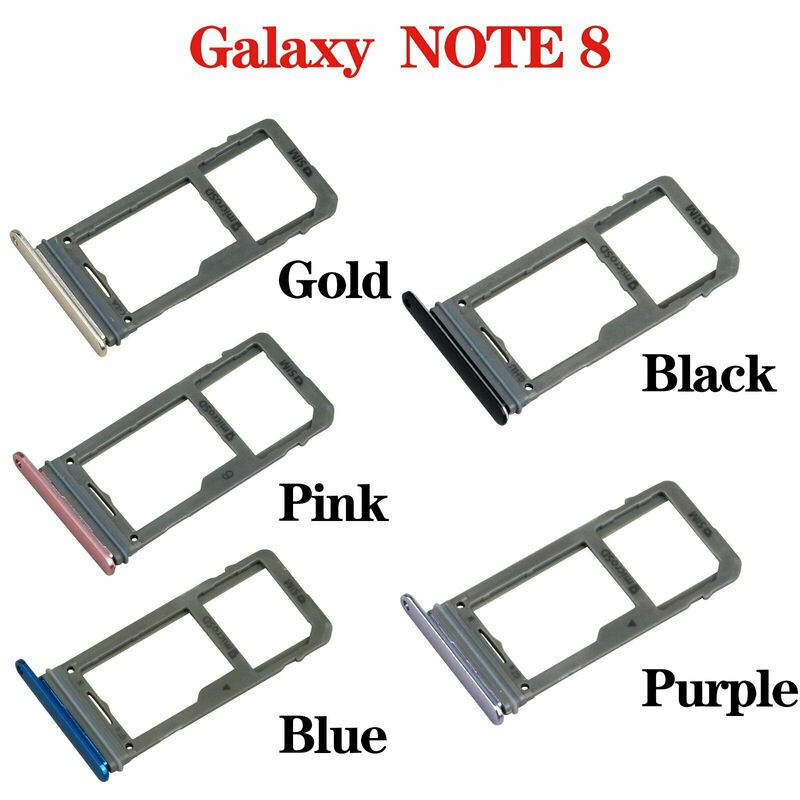 Adaptador de tarjeta SIM para Samsung, bandeja de tarjeta Micro SD, soporte de ranura para Samsung Galaxy Note 8, SM-N950, N950F