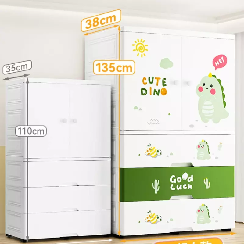 Cute Shelf Wardrobes Closet Kids Bedroom Baby Storage Organizer Hangers Dressers Meuble De Rangement Modern Furniture CY50CW