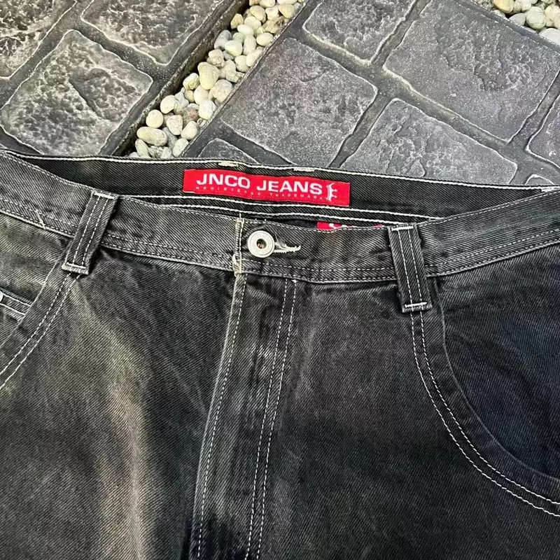 Shorts jeans de grandes dimensões para homens e mulheres, Y2K, Harajuku, Hip Hop, solto, retro, gótico, basquete, streetwear, novo