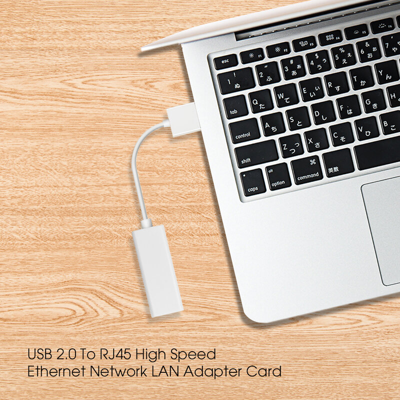 อะแดปเตอร์อีเธอร์เน็ต USB การ์ดเครือข่าย USB 2.0กับ RJ45 100Mbps สายอินเทอร์เน็ต LAN สำหรับแล็ปท็อป MacBook Win 98SE ME 2000 XP VISTA 7