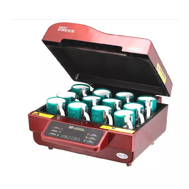 3D Heat Press Machine Vacuum Heat Transfer Machine Mobile Case Mug Vacuum Hot Stamping Machine Thermal Sublimation Equipment