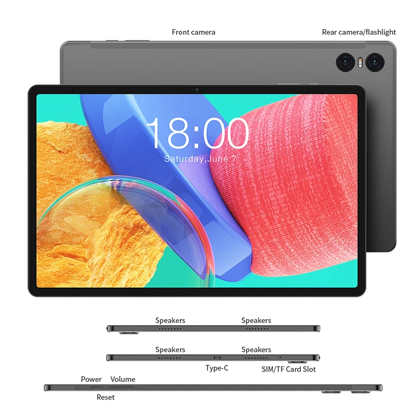 Teclast T50pro 11 "2000X1200 Tablet T50 Pro Mtkg99 Android 14 8Gb 8Gb Ram 256Gb Rom 4G Lte Type-C 8000Mah 18W Pd Snel Opladen