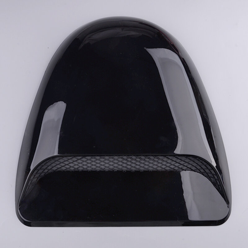 Capot d'admission d'air universel en plastique noir brillant pour voiture, couvercle décoratif de capot d'aération