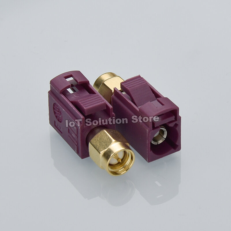 SMA Male to Fakra-D Car RF Coaxial Adapter Converter SMB Fakra D Purple FakraD for GSM/LTE 50 OHM 0-6GHz
