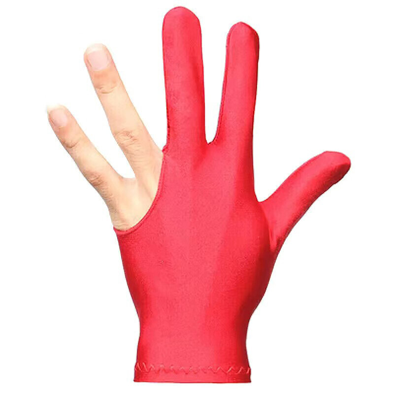 Gants de billard à trois doigts, gants de billard, taille moyenne, fournitures de billard, doux, anti-snooker