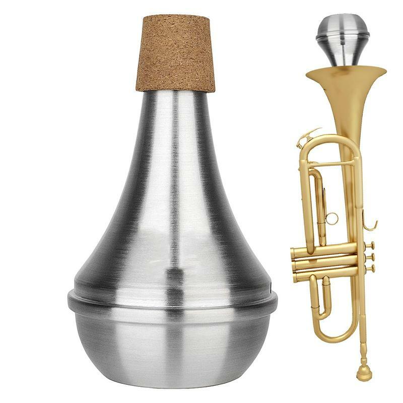 Trumpet Mute Silencer Aluminum Alloy Quiet Practice Mute Silencer For Trumpet Musical Played Accessories Portable Trumpet Mute