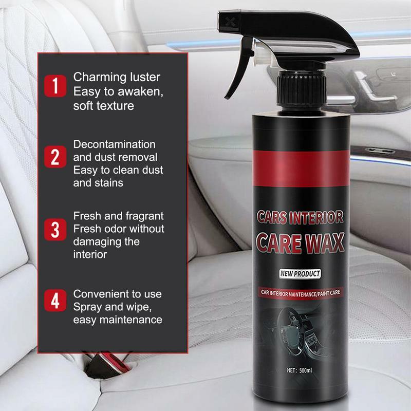 Protective Car Leather Conditioner Interior Car Detailing Cleaner 500ml Car Interior Leather Car Seat Cleaning Supplies