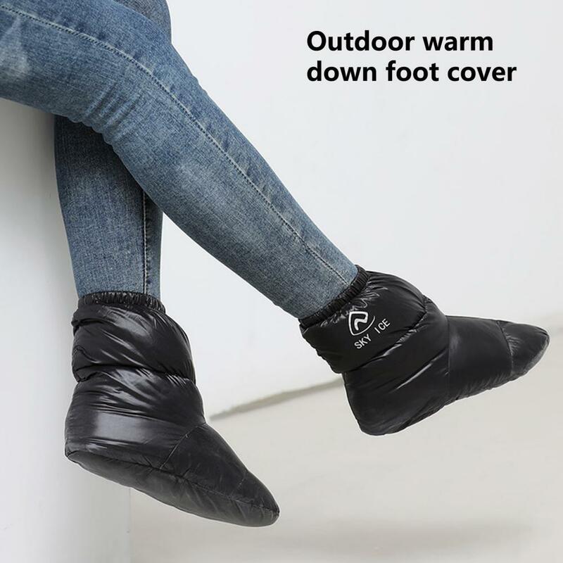 Warm Foot Covers 1 Pair Easy to Carry Convenient Storage Lightweight  Elastic Band Design Foot Covers for Outdoor