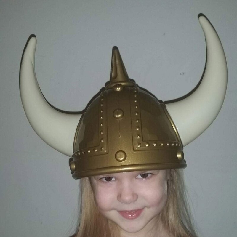 Новинка, шляпа в виде шлема викинга Костюм пиратки на Хэллоуин, странная шляпа для праздника, вечеринки