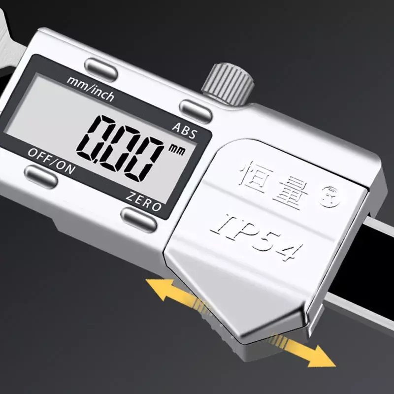 Calibrador Vernier de acero inoxidable, calibrador electrónico de medición de profundidad de chaflán, pantalla Digital de 0 a 15mm, 45 °, 30 ° y 15 °