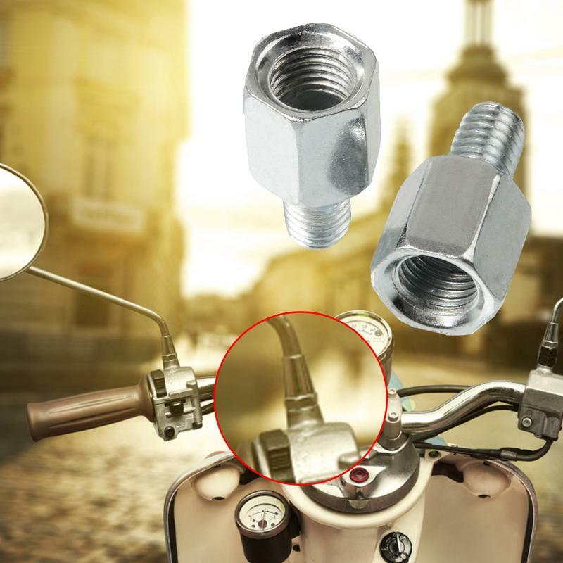 Estensione del supporto dello specchio del motociclo estensioni dello specchietto retrovisore della moto convertitore degli adattatori dello specchietto retrovisore 4PCS per i motocicli