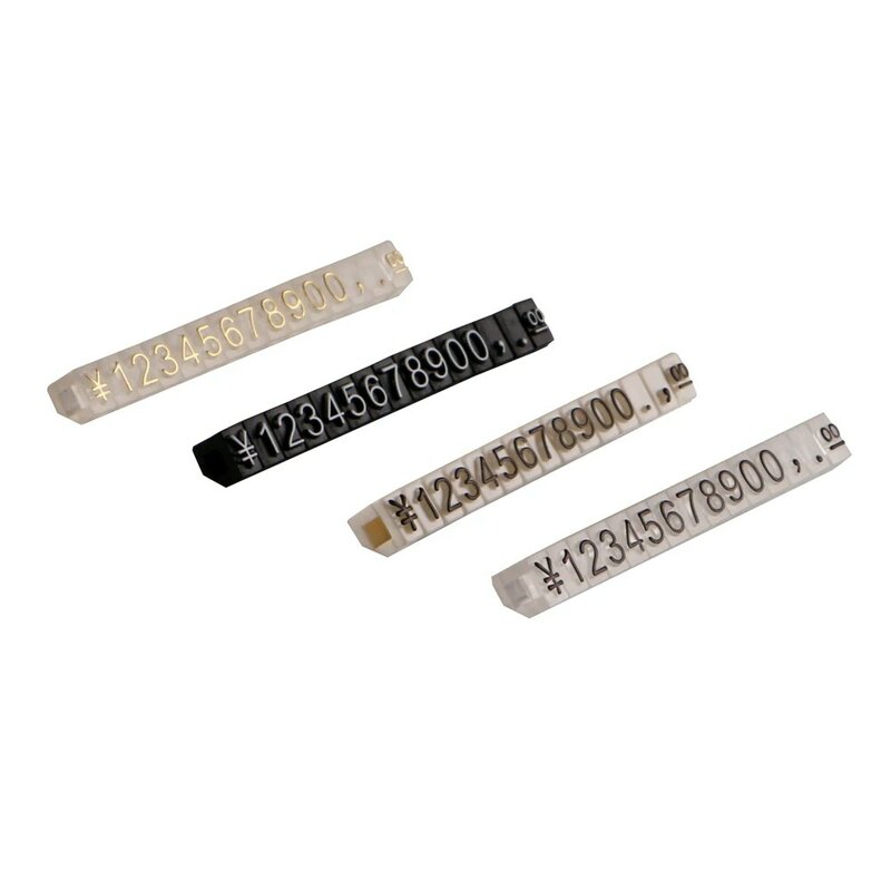 3*5mm preço ajustável cubo tag para jóias preço display contador suporte número letra dólar preço bloco kit para loja de varejo
