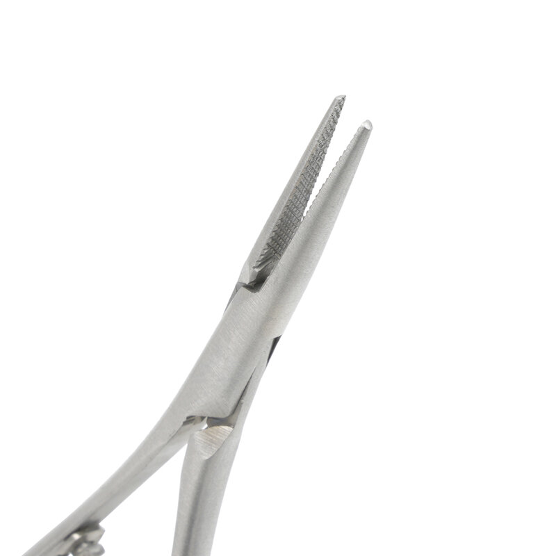 1 buah WELLCK pemegang jarum gigi pinset instrumen ortodontik produk kedokteran gigi baja tahan karat pemegang jarum Mathieu