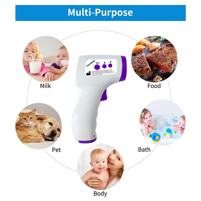Backlit Baby Medical Digital Infrared Fever Certificated Non-contact Handheld Forehead Thermometer Quick Temperature Measurement