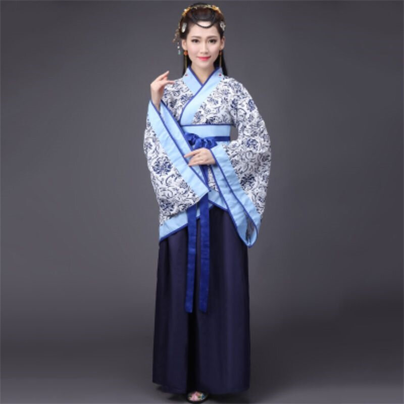 Disfraz de baile nacional chino Hanfu para hombres y mujeres, ropa tradicional china, Cosplay antiguo, vestido de escenario para damas